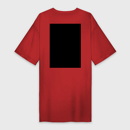 Женская футболка-платье GEODEZZIST / Красный – фото 2
