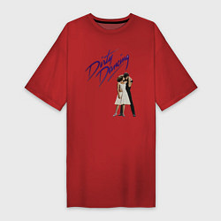 Футболка женская-платье Dirty Dancing, цвет: красный