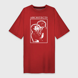 Футболка женская-платье Architects: Love, цвет: красный