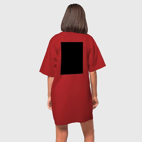 Женская футболка-платье Poker Face / Красный – фото 4