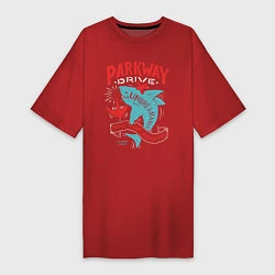 Футболка женская-платье Parkway Drive: Unbreakable, цвет: красный