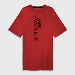 Футболка женская-платье Skillet Awake, цвет: красный