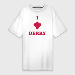 Футболка женская-платье Derry, цвет: белый