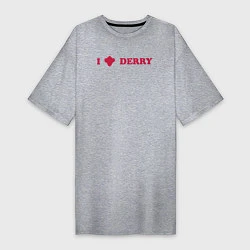 Женская футболка-платье I love Derry
