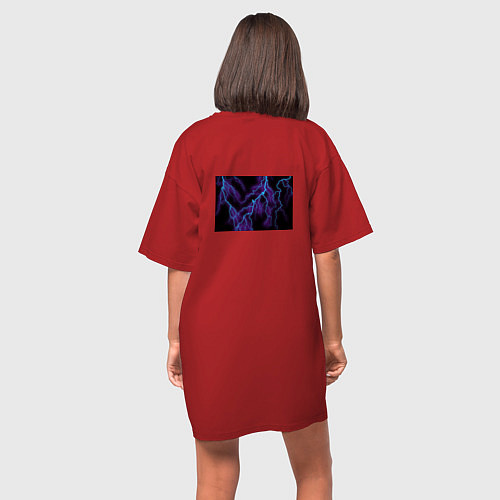 Женская футболка-платье FORTNITE / Красный – фото 4