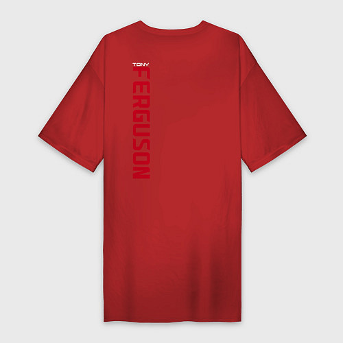 Женская футболка-платье Tony Ferguson спина / Красный – фото 2