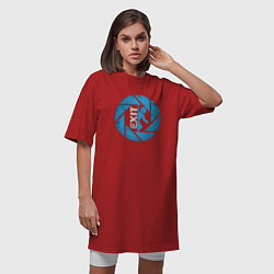 Футболка женская-платье PORTAL, цвет: красный — фото 2