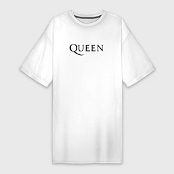 Футболка женская-платье QUEEN, цвет: белый