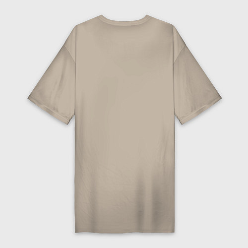 Женская футболка-платье Металлика б / Миндальный – фото 2