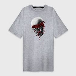 Женская футболка-платье Череп Skull