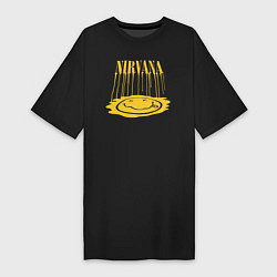 Футболка женская-платье Nirvana, цвет: черный