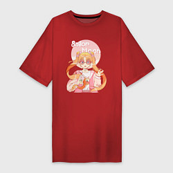 Женская футболка-платье Sailor Moon Coffee