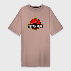 Женская футболка-платье Attack on titan Атака титан