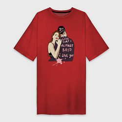 Женская футболка-платье Lana del rey