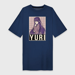 Футболка женская-платье Yuri, цвет: тёмно-синий