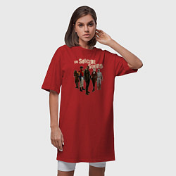 Футболка женская-платье The Suicide Squad, цвет: красный — фото 2