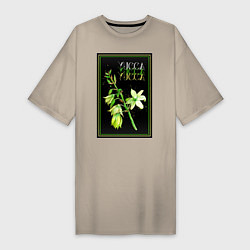 Женская футболка-платье Yucca Цветы юкки