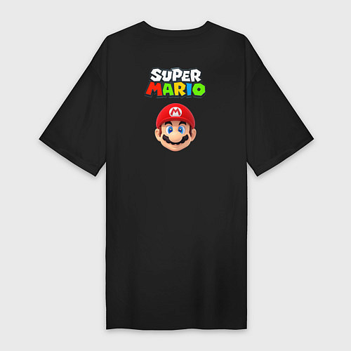 Женская футболка-платье Mario cash / Черный – фото 2