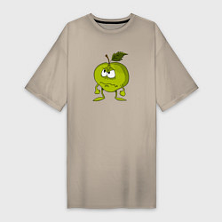 Женская футболка-платье Злое яблоко