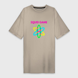 Футболка женская-платье Squid Game Atom, цвет: миндальный