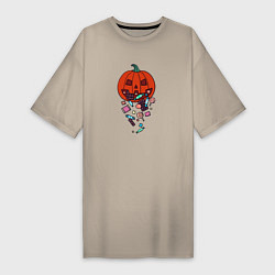 Женская футболка-платье Pumpkin Puke