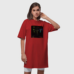 Футболка женская-платье MARKUL SENSE OF HUMAN, цвет: красный — фото 2