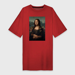 Женская футболка-платье Леонардо да Винчи Мона Лиза дель Джокондо 1503-150