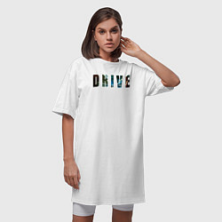 Футболка женская-платье DRIVE film, цвет: белый — фото 2