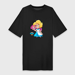 Женская футболка-платье Лола блондинка Brawl Stars