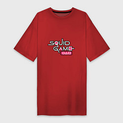 Футболка женская-платье My Squid Game, цвет: красный