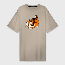 Женская футболка-платье Милый тигренок cute tiger