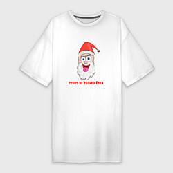 Женская футболка-платье Bad Санта