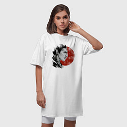 Футболка женская-платье SAMURAI HEART, цвет: белый — фото 2