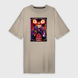 Женская футболка-платье Five Nights at Freddys 5 poster