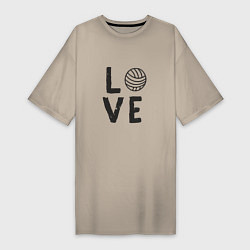 Женская футболка-платье Volleyball - Love