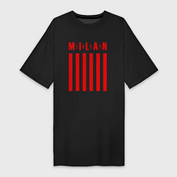 Футболка женская-платье MILAN МИЛАН 1899, цвет: черный