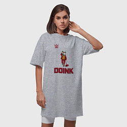 Футболка женская-платье DOINK Клоун, цвет: меланж — фото 2