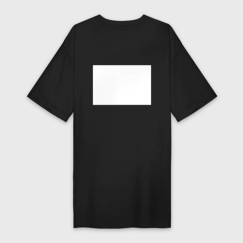 Женская футболка-платье Кот презрения / Черный – фото 2