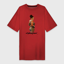 Женская футболка-платье Panam Cyberpunk2077 Панам
