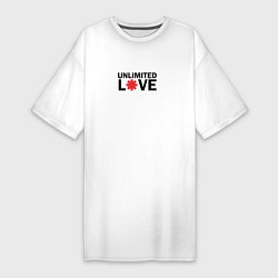 Женская футболка-платье Unlimited love