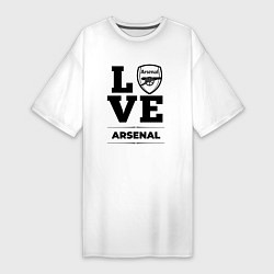 Женская футболка-платье Arsenal Love Классика