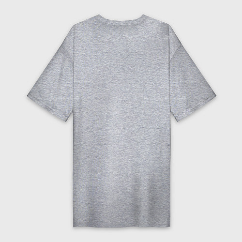 Женская футболка-платье Сизая горихвостка / Меланж – фото 2
