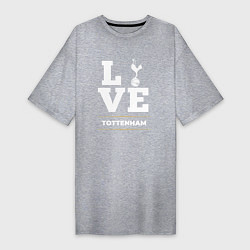 Футболка женская-платье Tottenham Love Classic, цвет: меланж