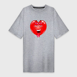 Женская футболка-платье THE HEART IN LOVE