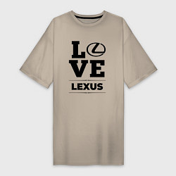 Футболка женская-платье Lexus Love Classic, цвет: миндальный