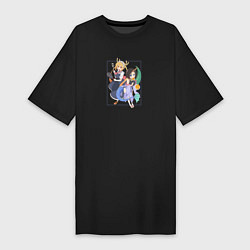 Женская футболка-платье ЭЛЬМА И КОБАЯШИ Дракорничная госпожи Кобаяси