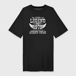 Женская футболка-платье Живая легенда 1979 года рождения