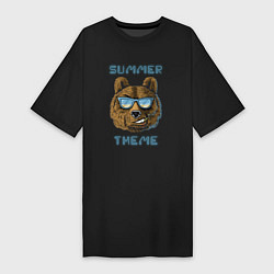 Женская футболка-платье Beach bear - summer theme