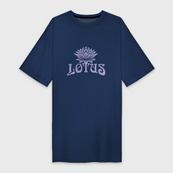 Футболка женская-платье Lotus, цвет: тёмно-синий