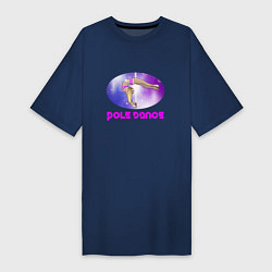 Женская футболка-платье Танец на пилоне Pole dance